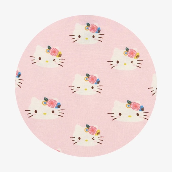 Posh Peanut Hello Kitty Minky Ruffled Luxette Patoo Blanket Pastel Pink NIB - Picture 9 of 9